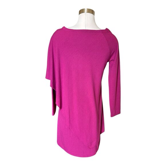 SOFT SURROUNDINGS Marla Layered Dress NWT in Dark Fuchsia Sz XS Lagenlook - Picture 6 of 8
